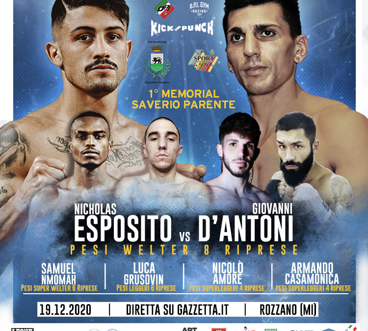 Il 19 dicembre la boxe torna a Rozzano