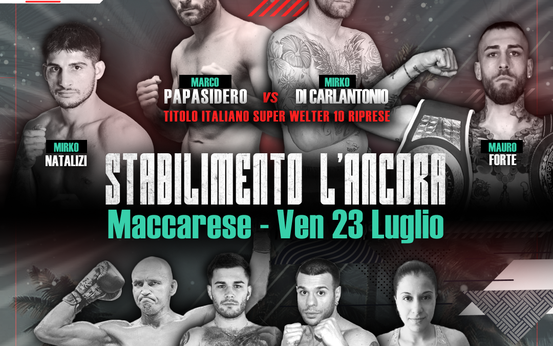 Il 23 luglio torna la boxe a Fiumicino