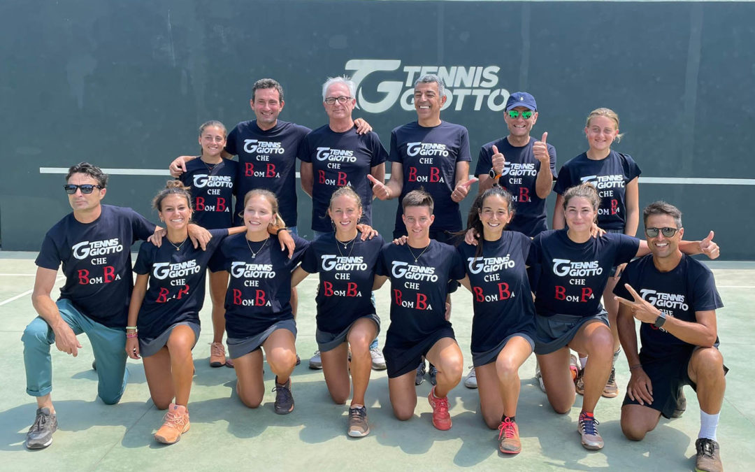 Il Tennis Giotto festeggia la promozione nella B2 femminile