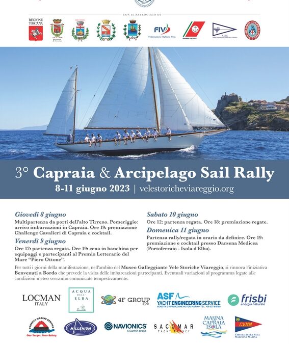 Al via il 3° Capraia e Arcipelago Sail Rally