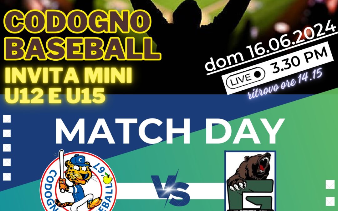 “Baseball: Bambini in Serie A” Match Day 2