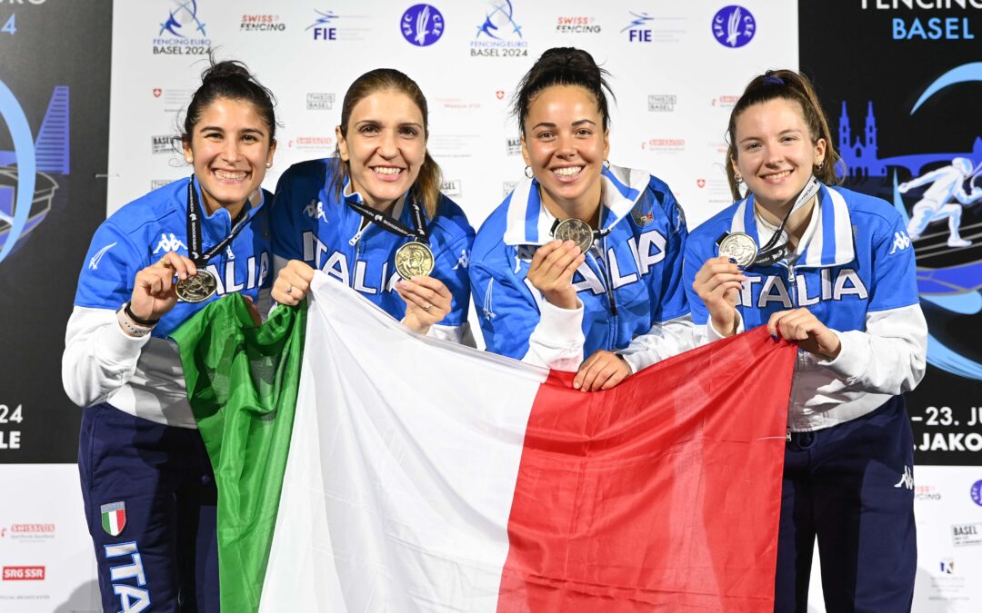 Il Dream Team del fioretto femminile è ancora campione d’Europa
