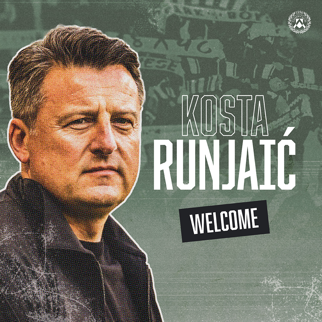 Kosta Runjaic è il nuovo allenatore dell’Udinese Calcio
