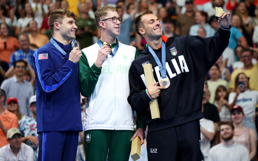 Il selfie della Vittoria di Gregorio Paltrinieri