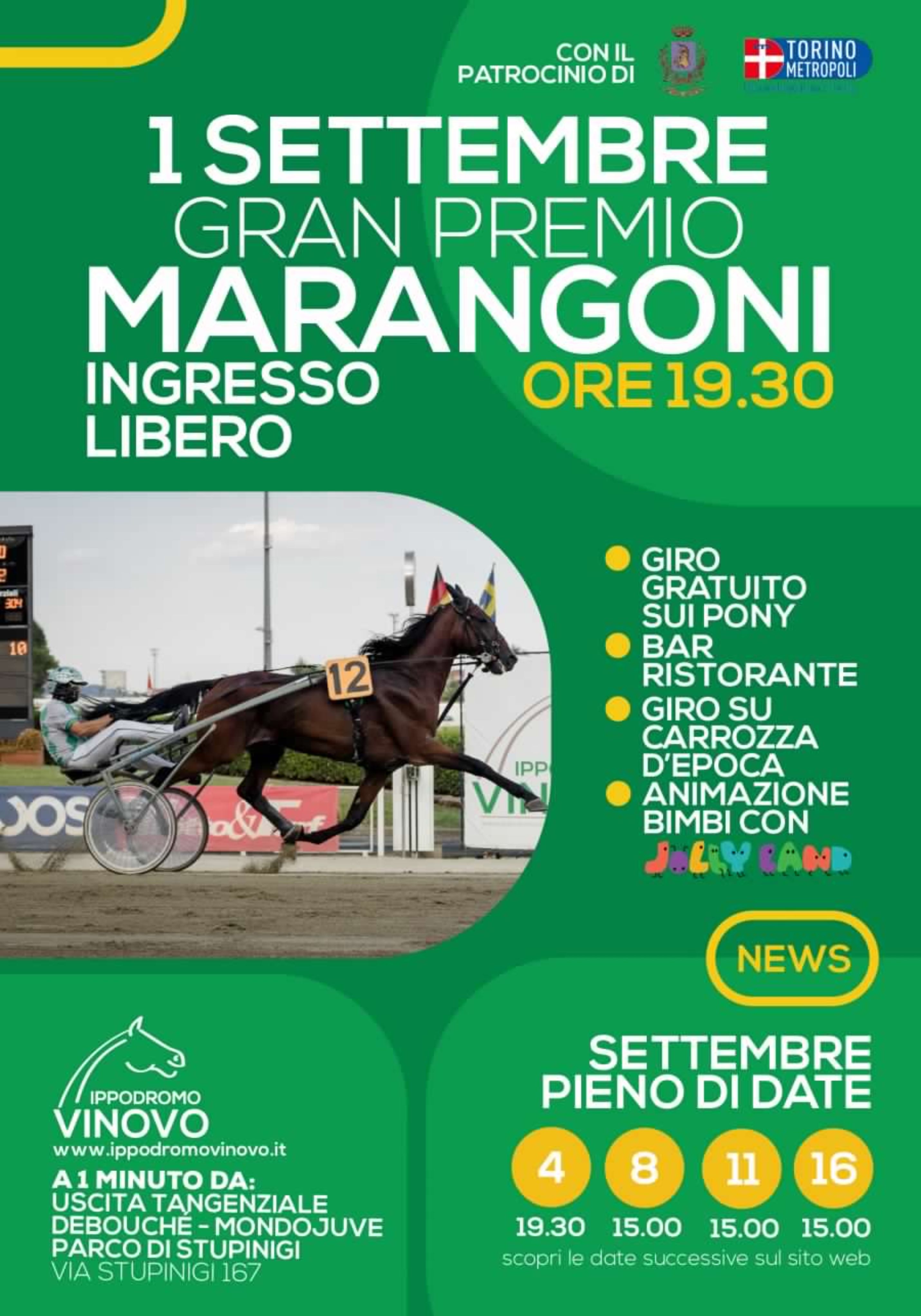 GRAN PREMIO MARANGONI OPEN E FILLY IN NOTTURNA