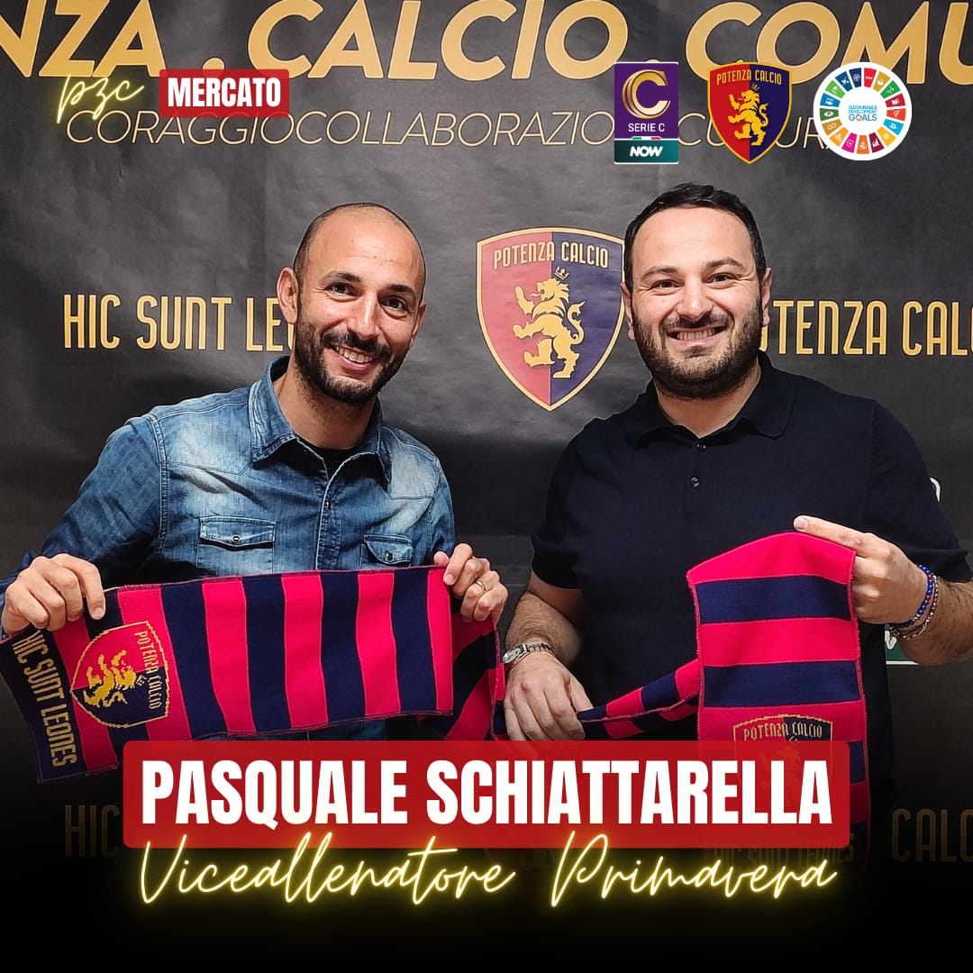 Schiattarella nuovo viceallenatore della Primavera del Potenza Calcio