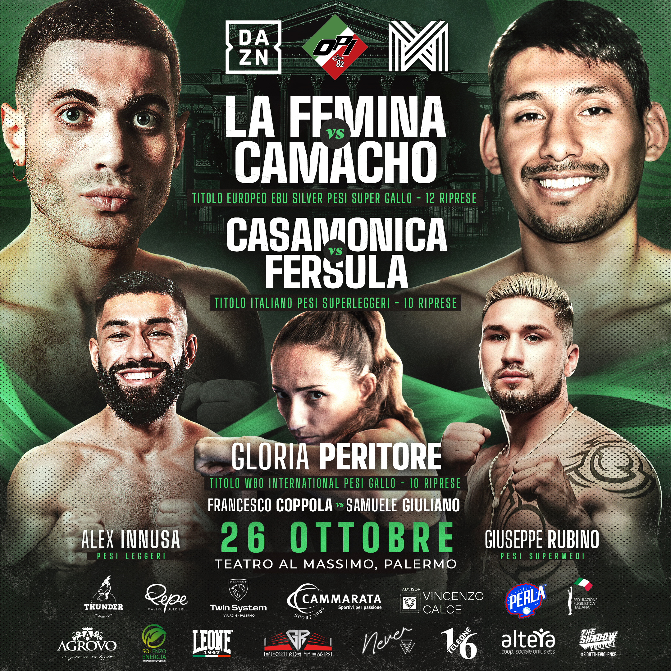 Grande serata di boxe a Palermo