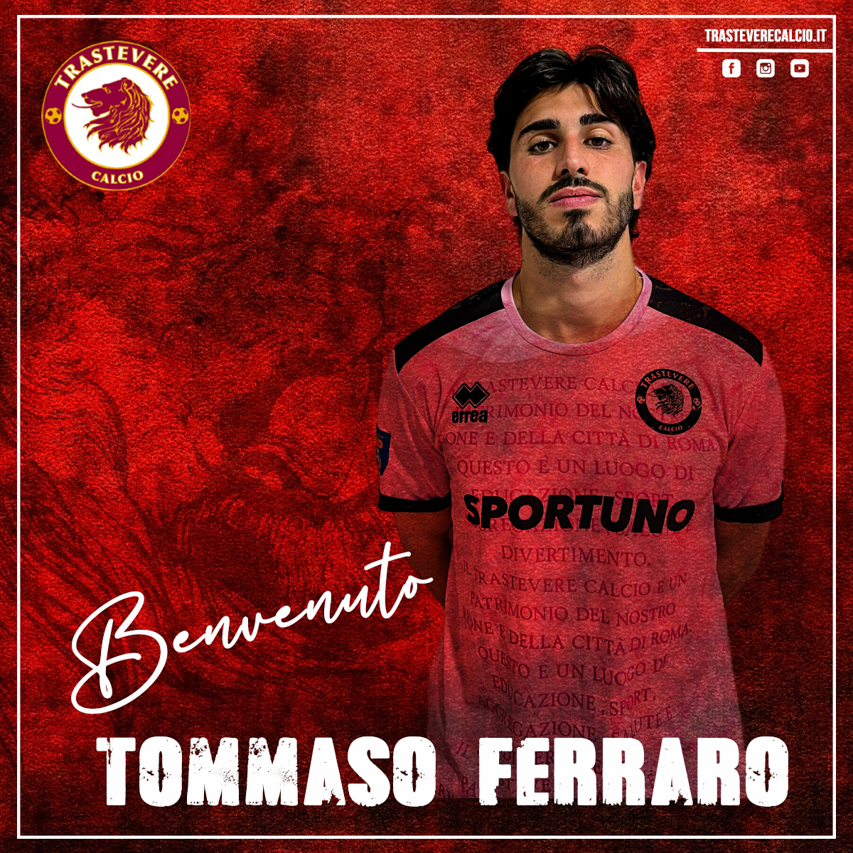 Trastevere calcio: acquisto Tommaso Ferraro