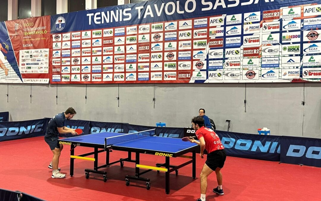 Tennistavolo Sassari: la A1 maschile batte Messina e va in testa