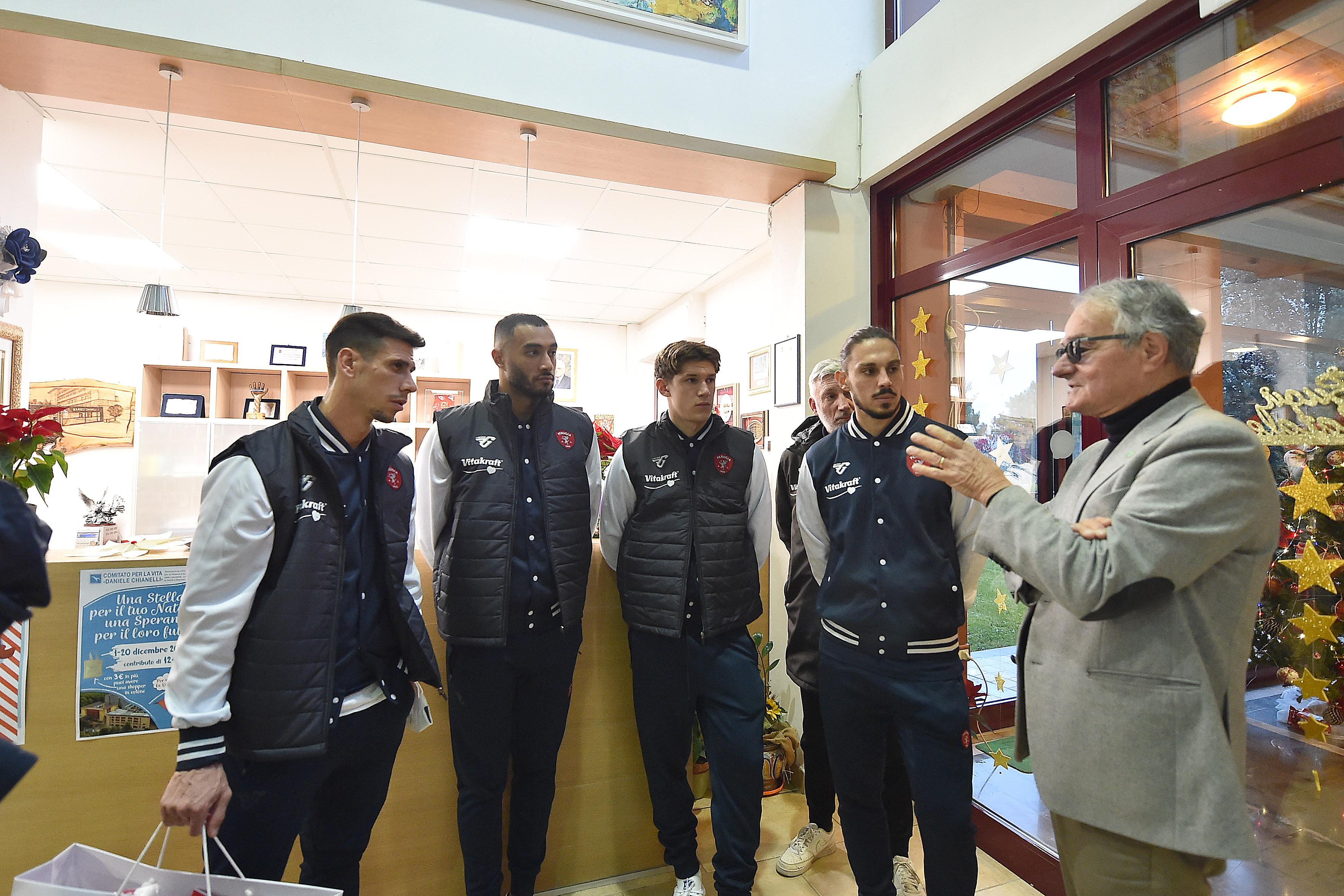 AC PERUGIA CALCIO: visita al reparto di oncoematologia pediatrica