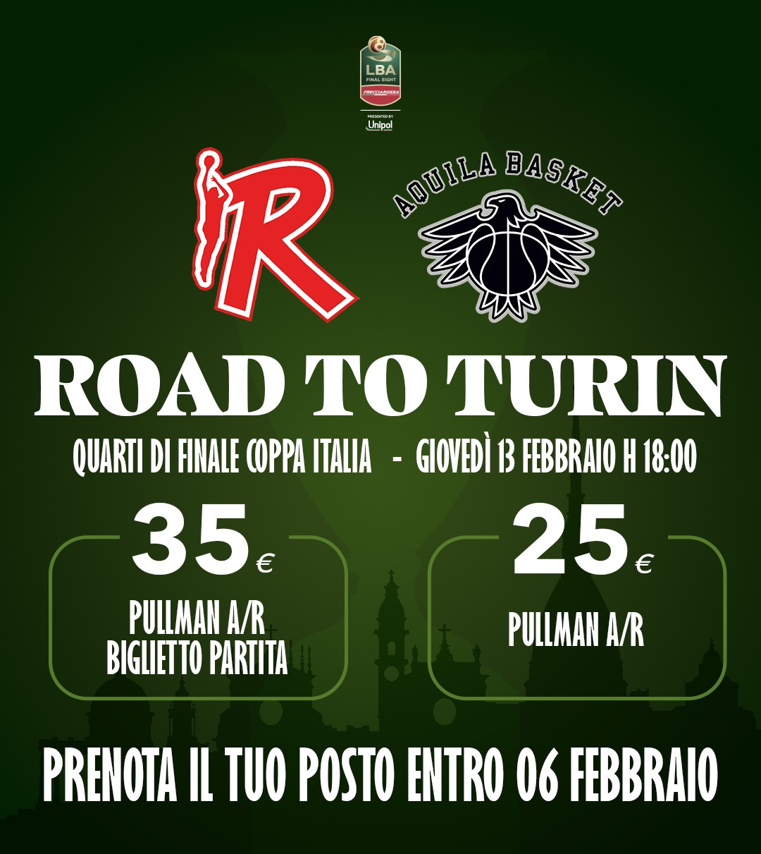 Final Eight: in pullman a Torino